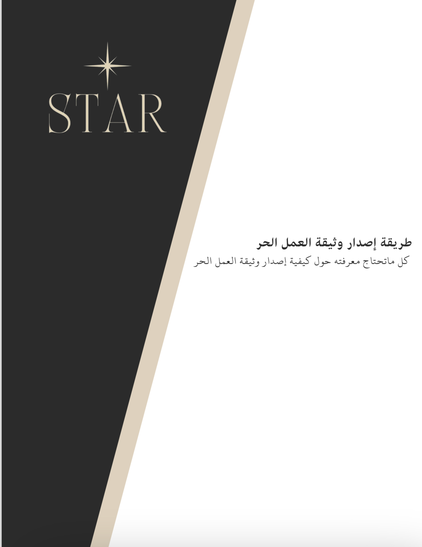 طريقة إصدار وثيقة عمل حر 