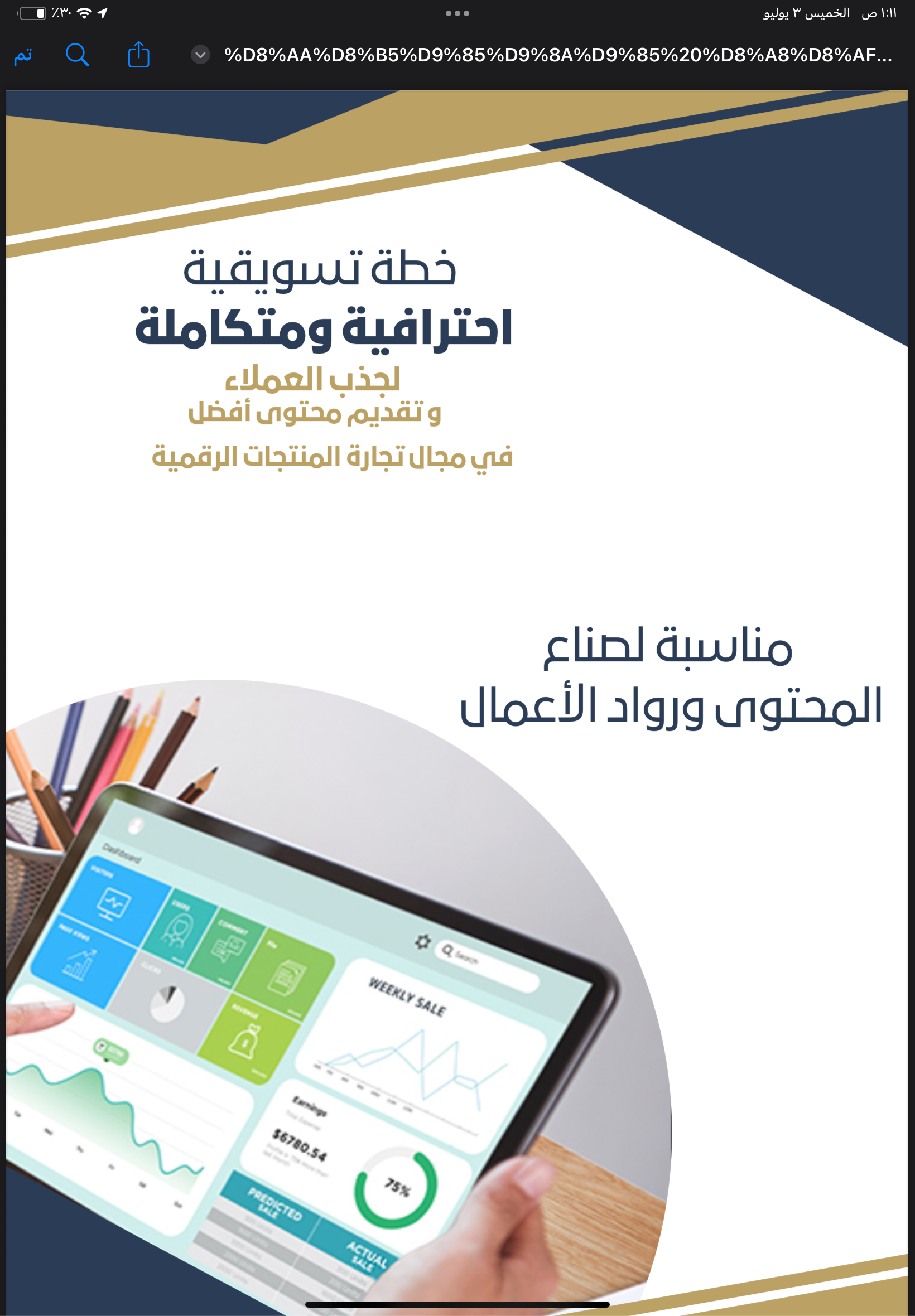 خطة تسويقية احترافية 