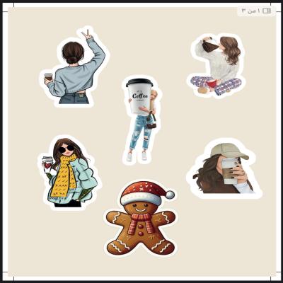 ملصقات شتوية جاهزة للطباعة بجودة عالية 